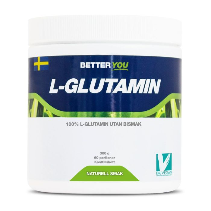 BETTER YOU L-Glutamina Truskawka/Rabarbar 300g - Wsparcie Mięśni i Jelit