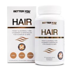 BETTER YOU Hair Witaminy i minerały na włosy 120 kaps.