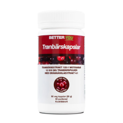 BETTER YOU Żurawina 90 kaps.